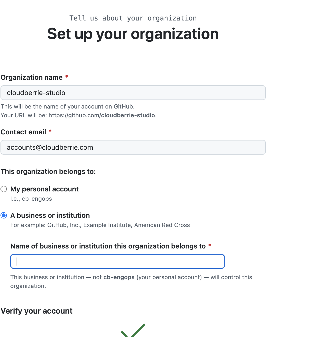 Cloudberrie GitHub configuration